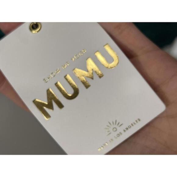 Show Me Your Mumu Jasmine Halter Mini Dress in Emerald Luxe - Picture 6 of 8